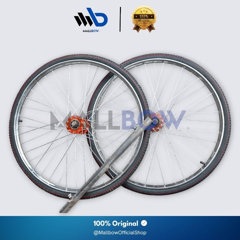 Mallbow | Velg Becak / Roda Becak Gerobak 1 Set UK 28 Odessy