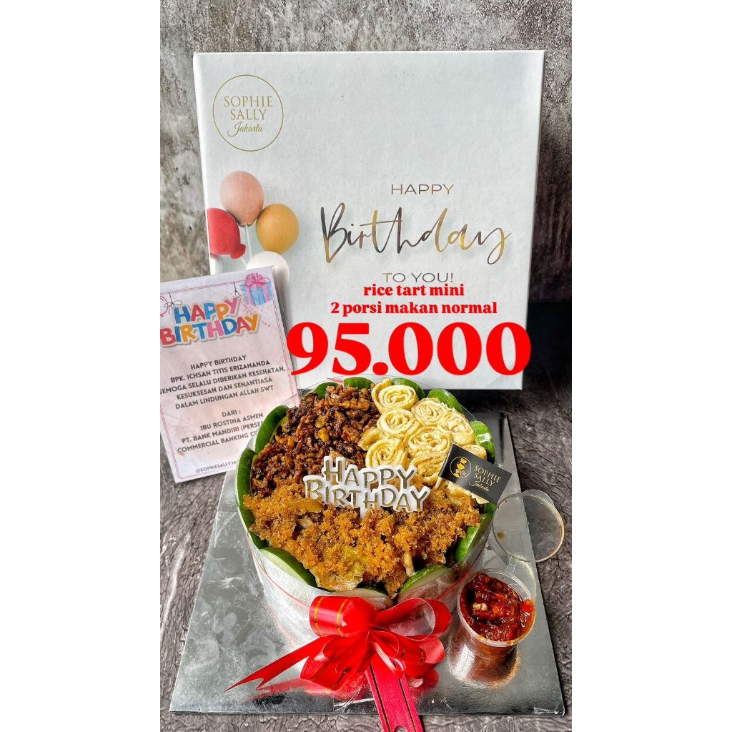 

Rice Tart MINI - Paket / Hampers Birthday Edition - READY Setiap Hari