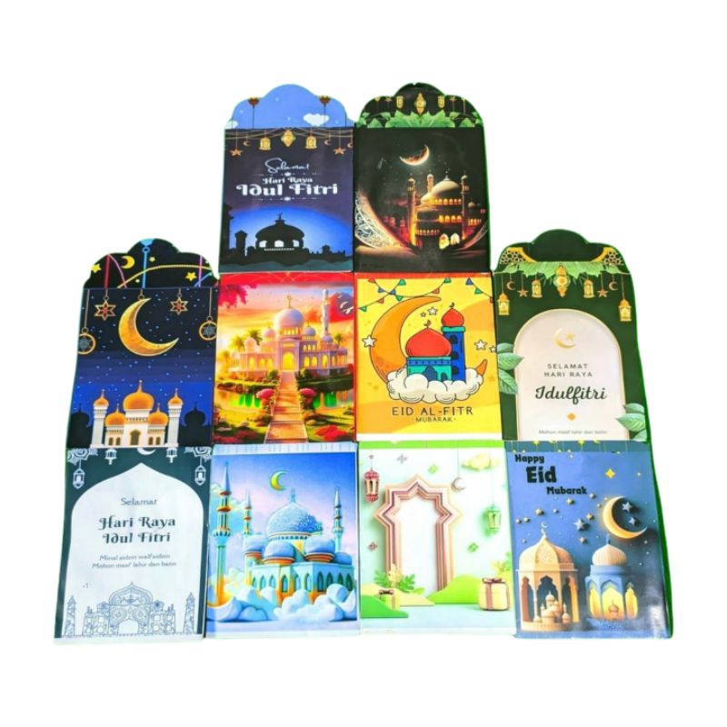 

AMPLOP LEBARAN MOTIF ISLAMI 2025 MEDIUM 1 PACK ISI 10 Pics ( UANG LIPAT 1X )