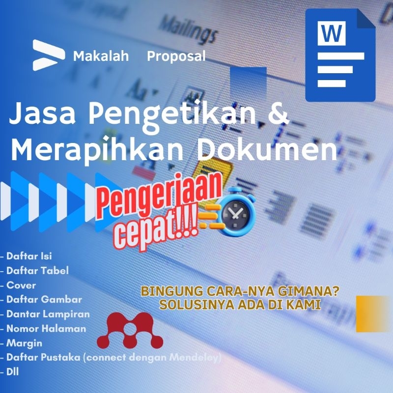 

SMARTIFYX - JASA KETIK & EDIT DOKUMEN ANTI RIBET, RAPIH, PROFESIONAL DAN BERKUALITAS