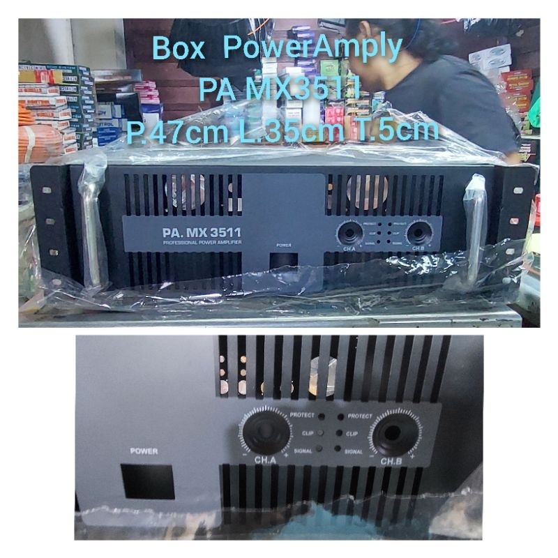 PA MX3511 Power Amplifier Box P47cm L.35cm T.5cm