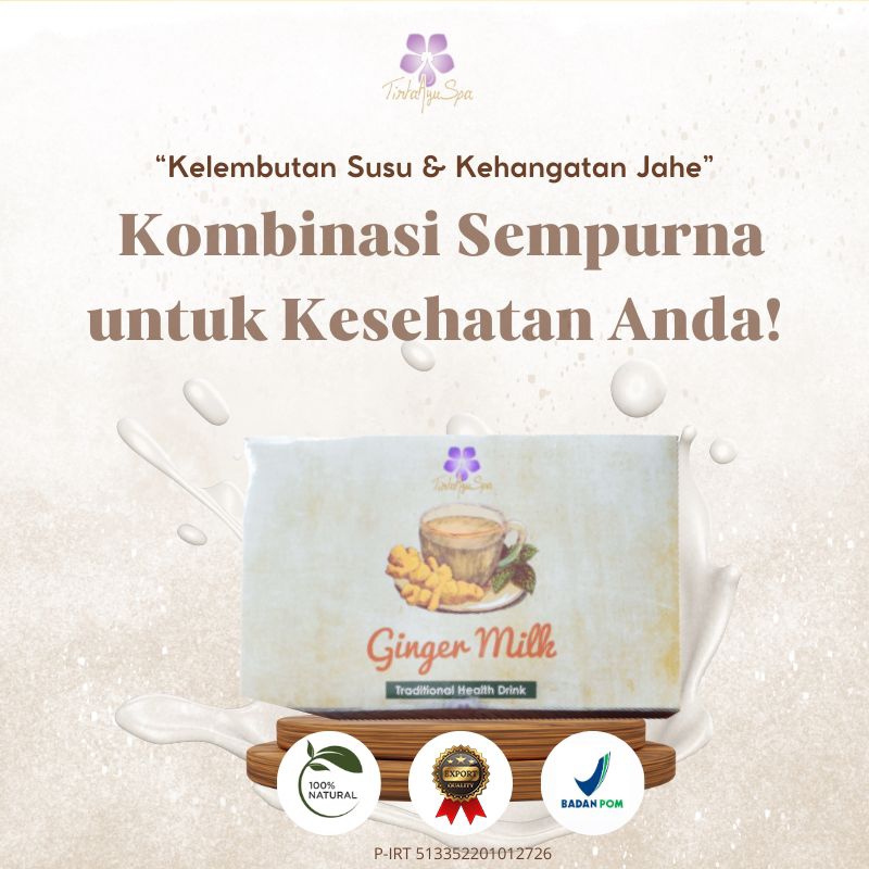 

Ginger Milk Kualitas PREMIUM / Teh Susu Jahe Instan isi 24 sachet Tirta Ayu Spa (PRODUK EKSPOR) Bagus untuk Kesehatan Immune Booster Peningkat Imun Tubuh