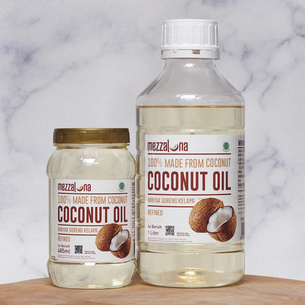 Minyak Kelapa Organik 485Ml Mezzaluna Coconut Oil Refined Rbd