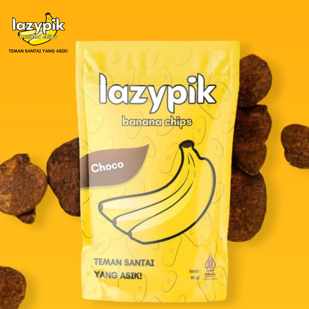 

Lazypik Banana Chips Choco | Keripik Pisang Coklat