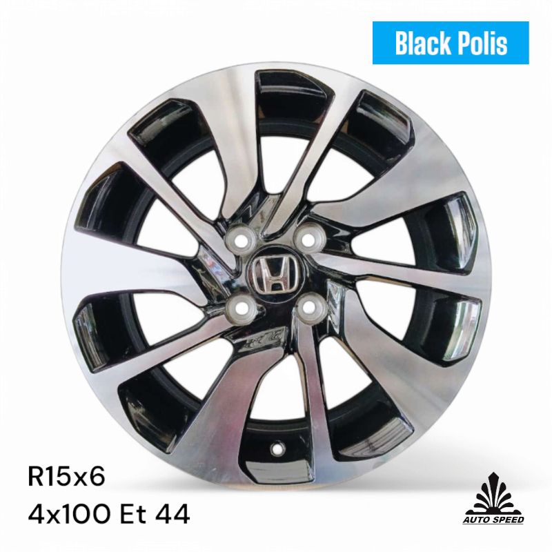 Velg Brio Rs R15 Pcd 4 x 100 Lebar 6 Et 44