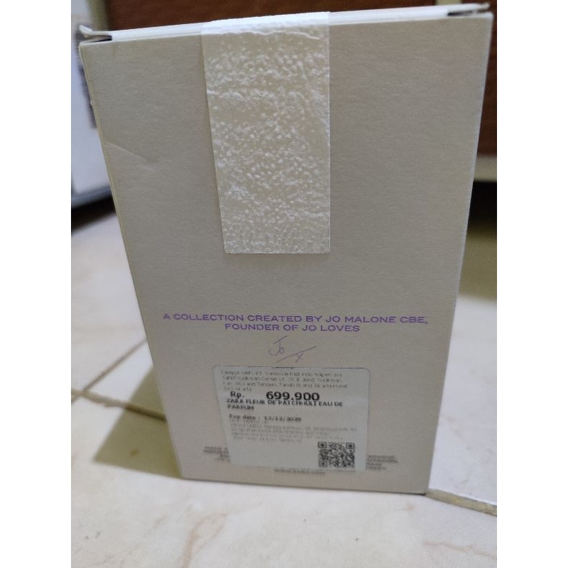 zara fleur de patchouli 100ml