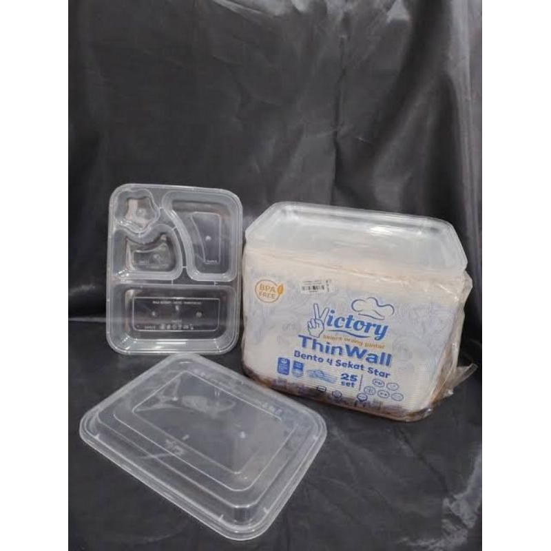 Thinwall Sekat 4 victory Dome / Thinwall Bento