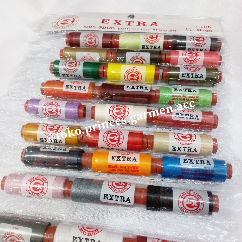 BNG RENTENG EXTRA 160Y WARNA MIX/BENANG CAMPUR RENTENG