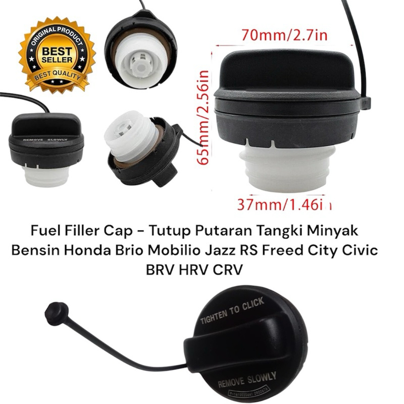 Tali penutup tanki bensin + tutup bensin mobil honda Fuel Filler Cap - Tutup Putaran Tangki Minyak B