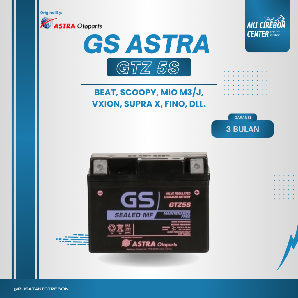AKI MOTOR BEAT GS ASTRA ORIGINAL GTZ5S BERGARANSIII RESMI