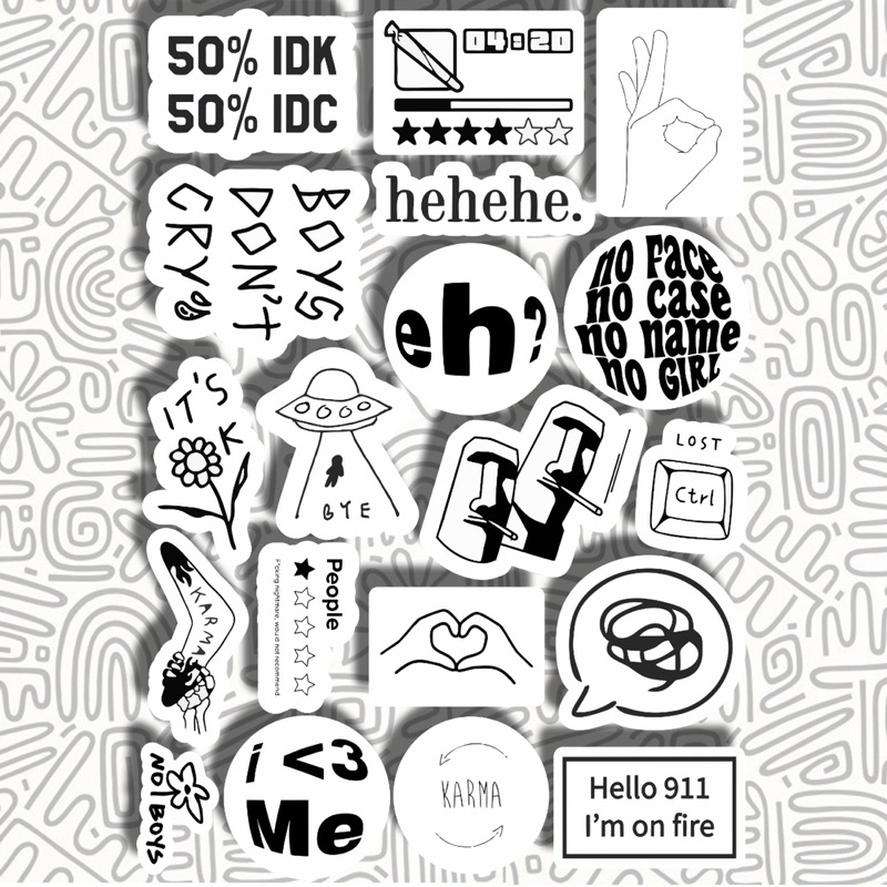 

Sticker Aesthetic Text || Sticker Helm Case Hp Laptop