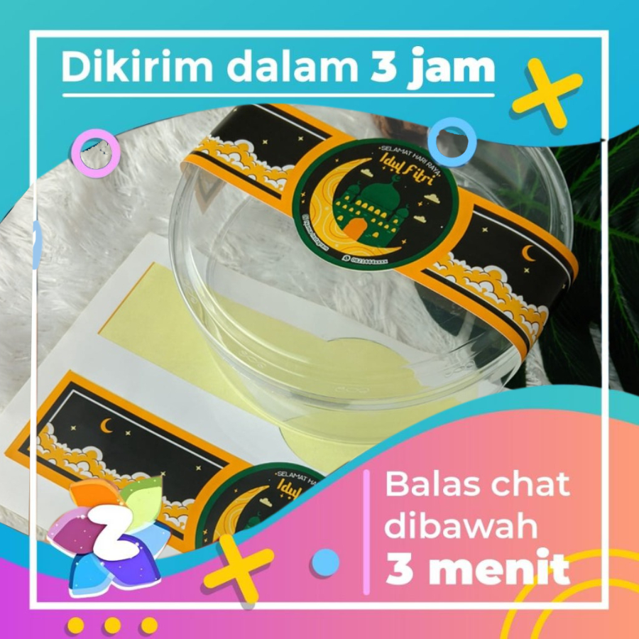 

Cetak Sticker Segel Lebaran Custom Stiker Toples Segel Idul Fitri Segel Kue Lebaran Free Desain