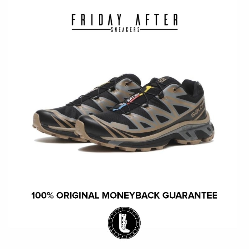 Sepatu Pria Salomon XT-6 Black Portabella Original Resmi