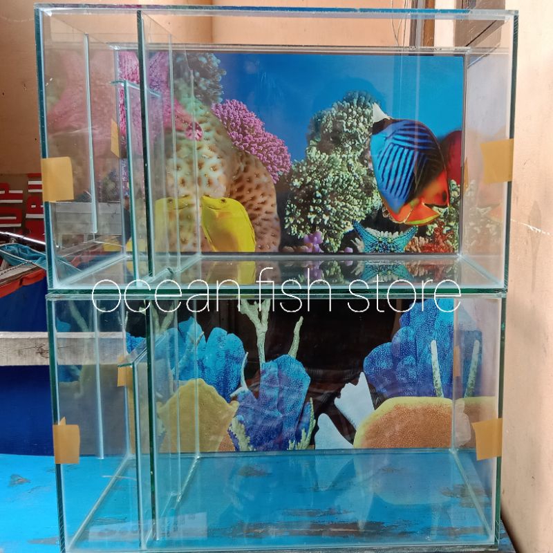 AQUARIUM BIO FILTER SAMPING UKURAN 50X30X30 CM