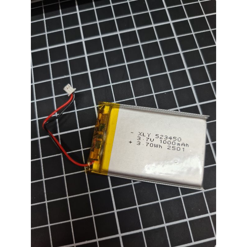 Baterai Lithium Polymer LiPo 3.7V 1000mAh 523450