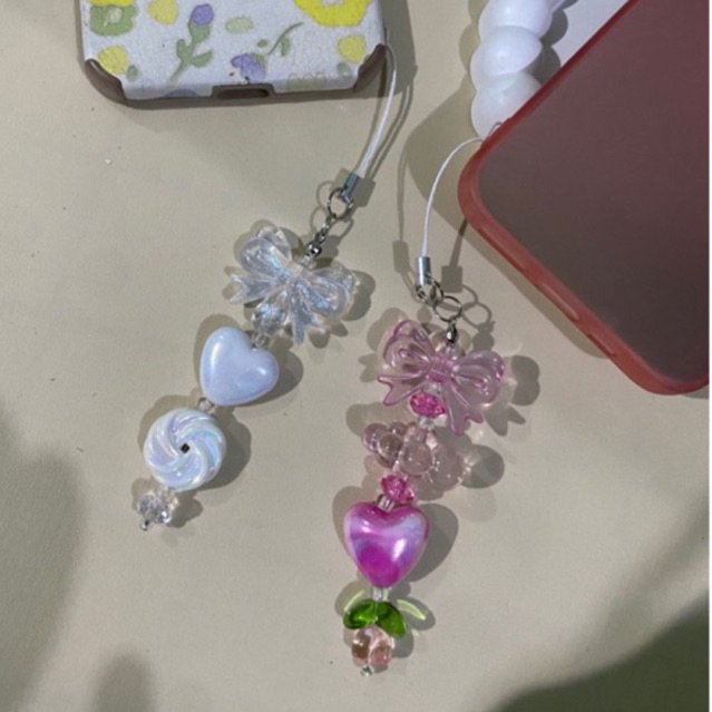 Gantungan Hp Strap Hp Keychain Gantungan Kunci korea Akrilik Lucu