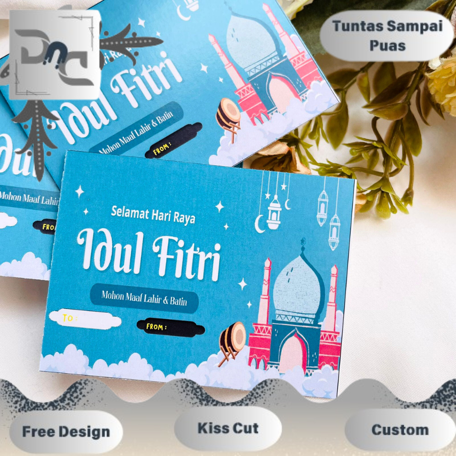 

DND 12 8-15 Greeting Card Selamat Lebaran Idul Fitri Kartu Ucapan Thank You Card Free Desain Custom