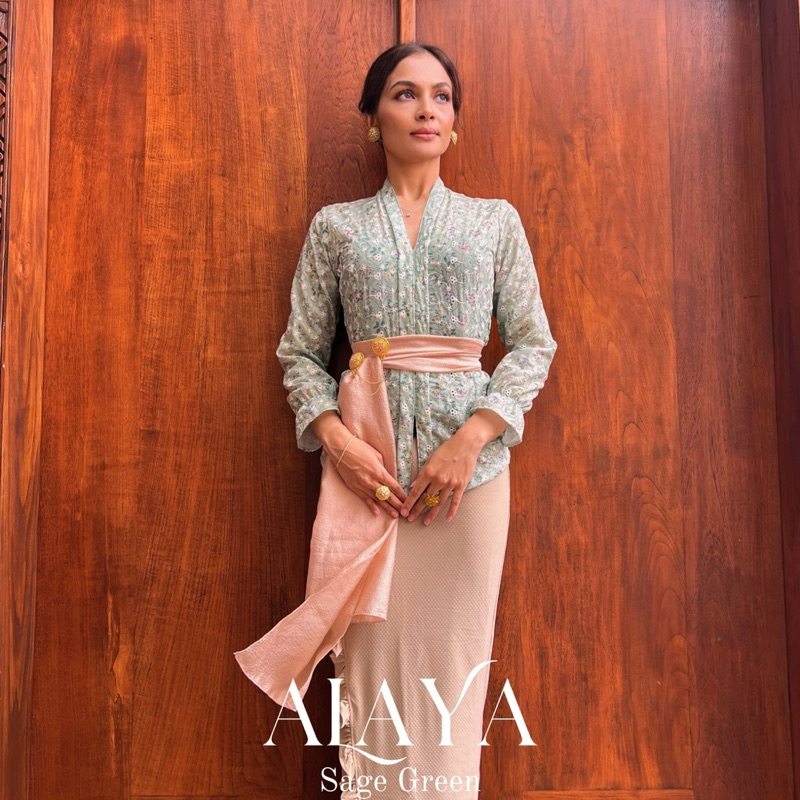 Atasan Kebaya Bali Alaya Lengan Kerut | Kebaya Katun Bordir | Kebaya Kerut Cantik | Kebaya Kartini |