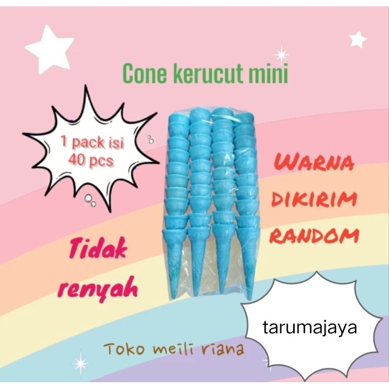 

cone eskrim mini isi 40 pcs Kon eskrim contong ice cream Kon karakter