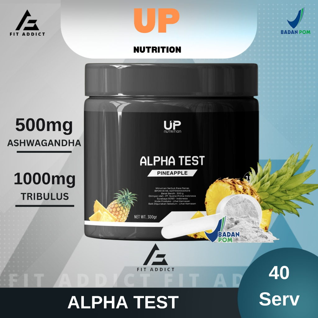 UP Nutrition Alpha Test 40 Servings 300 Gram Testo Booster Tribulus Ashwagandha Testobooster AlphaTe