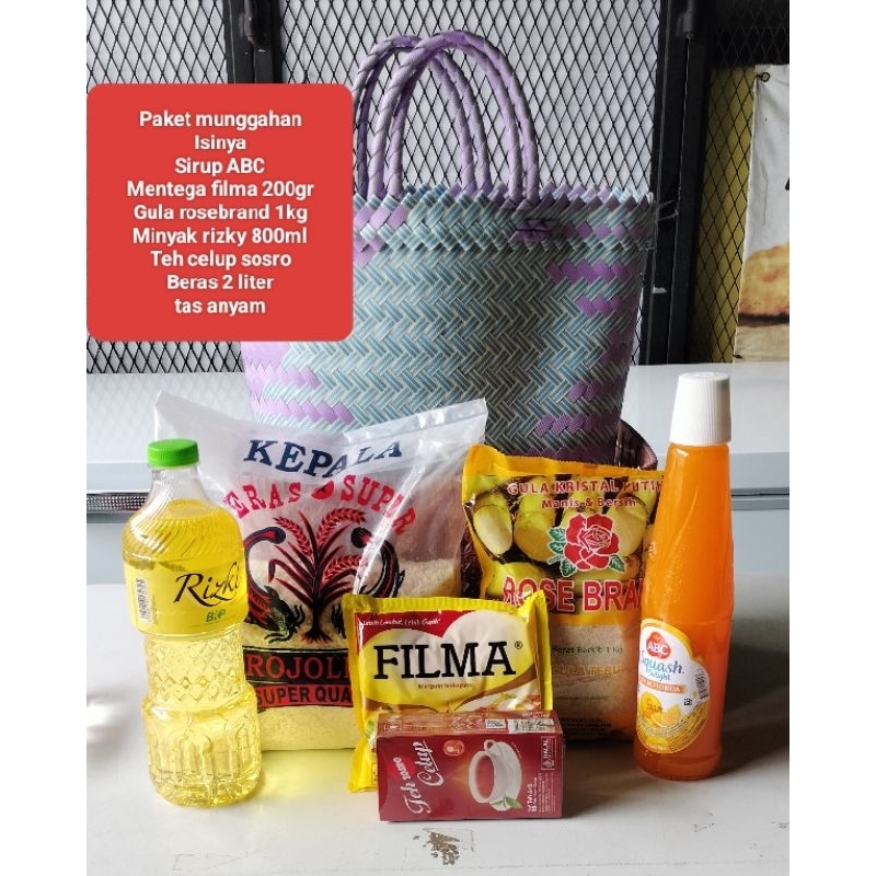 

paket munggahan tas anyam