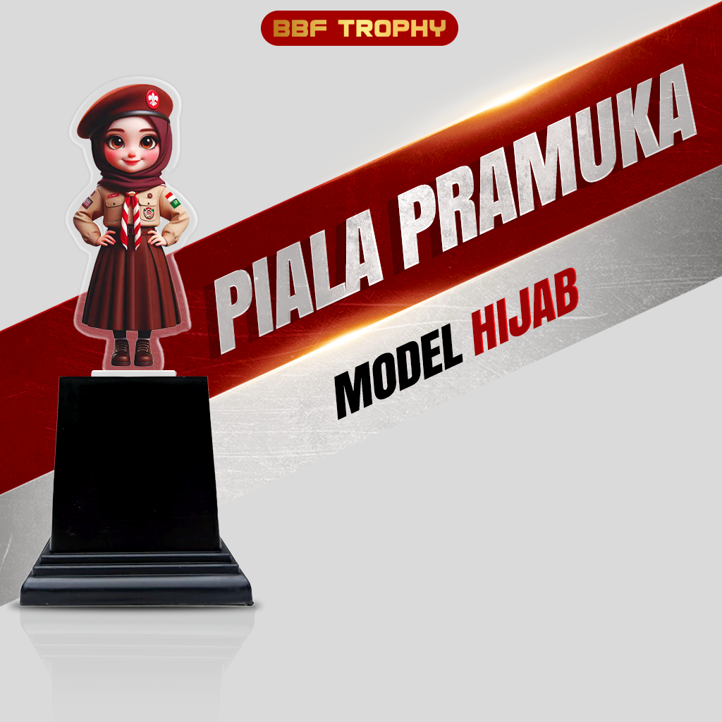 Piala Pramuka Hijab Akrilik