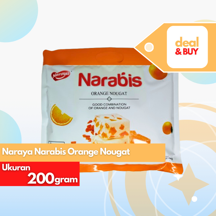 

Naraya Narabis Orange Nougat/Nougat Jeruk 200g