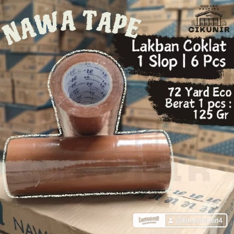 

LAKBAN COKLAT 45MMx72YARD 6 PCS TERMURAH