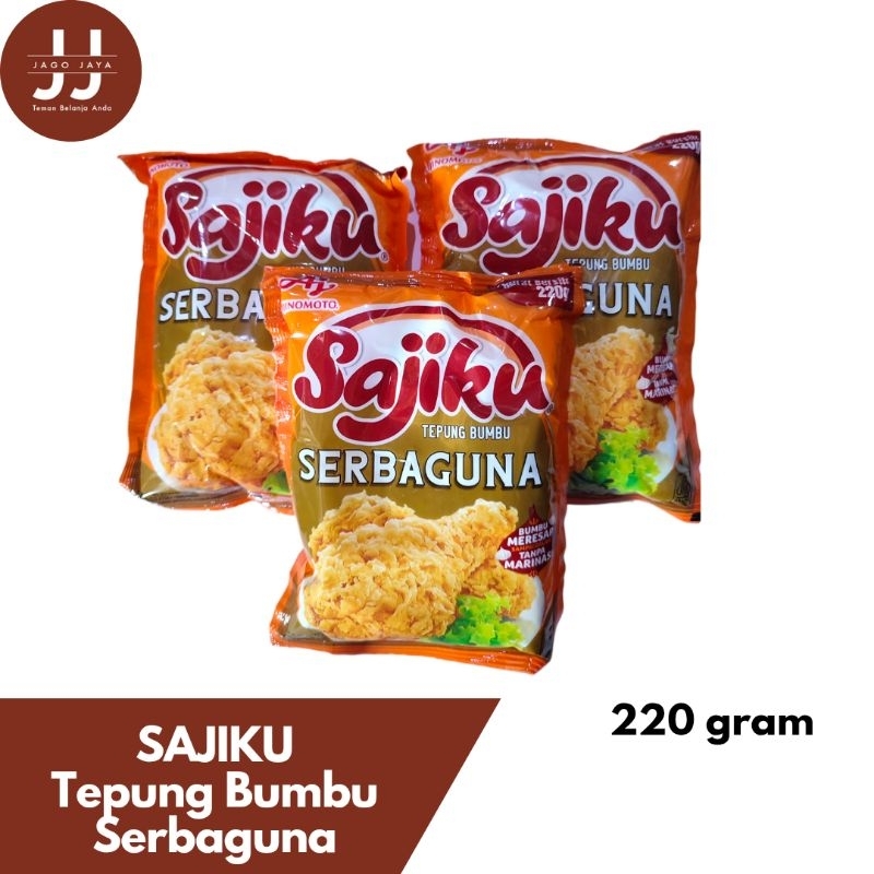 

[Jago Jaya] SAJIKU Tepung Bumbu Serbaguna 220g - Kemasan Ekonomis - Sajiku 220g