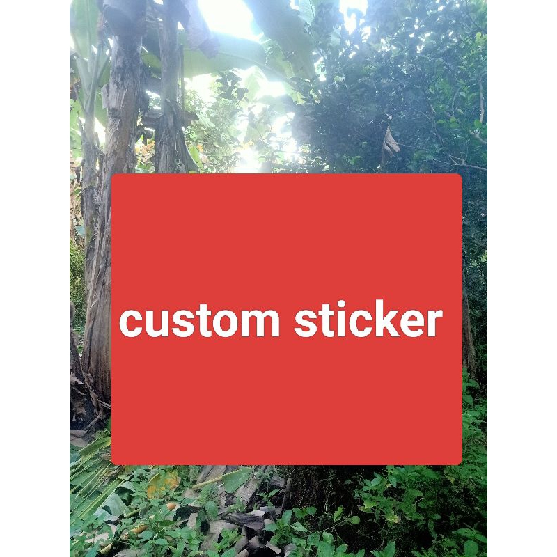 custom stiker vynil desain sendiri