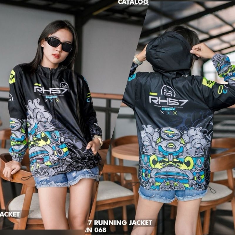 Jaket Running Racing Hell Bahan Parasut