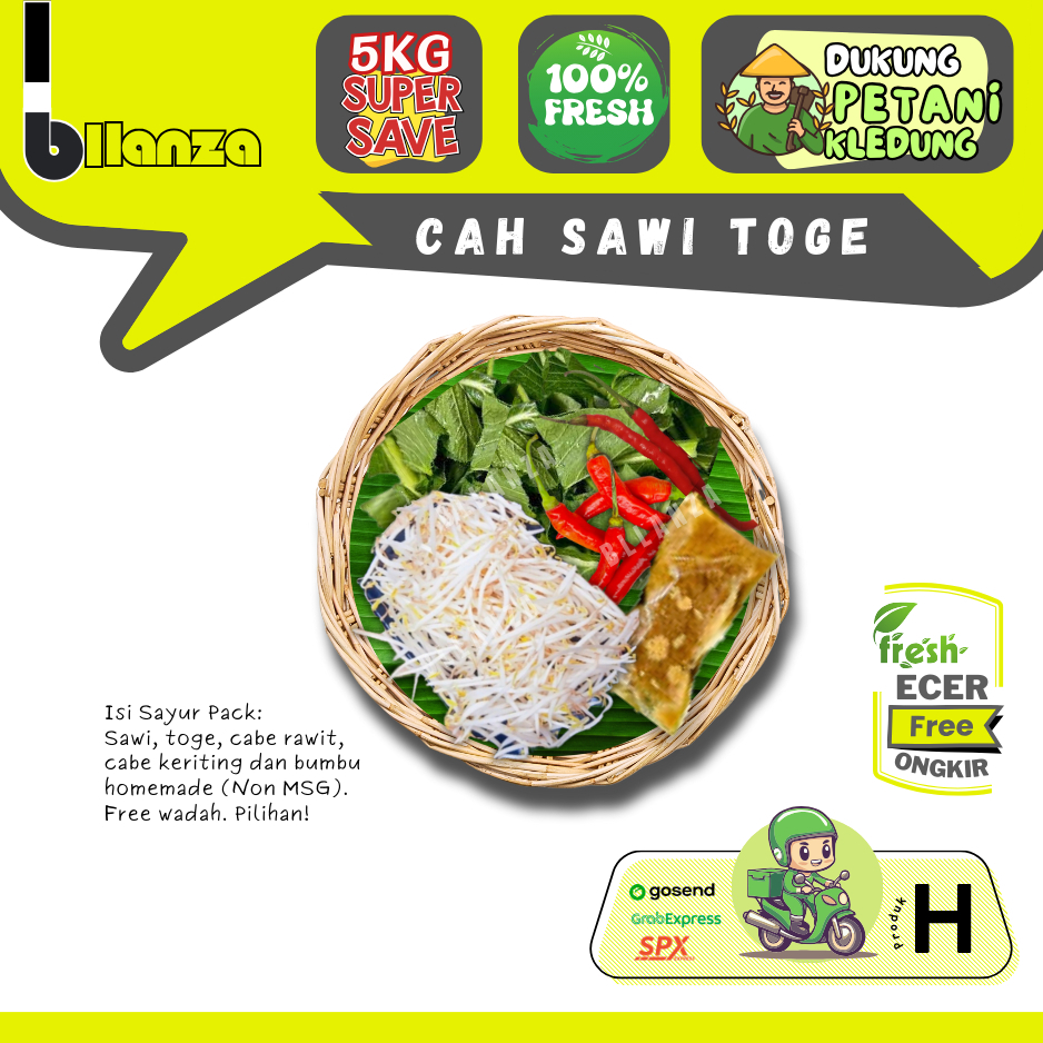 

Bllanza | Cah Sawi Toge 1 /2 Pack — Sayur Prep — Sahabat Makan Sayur ECER (H)