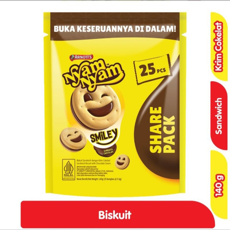 

NYAM NYAM SMILEY SHARE PACK 140GR