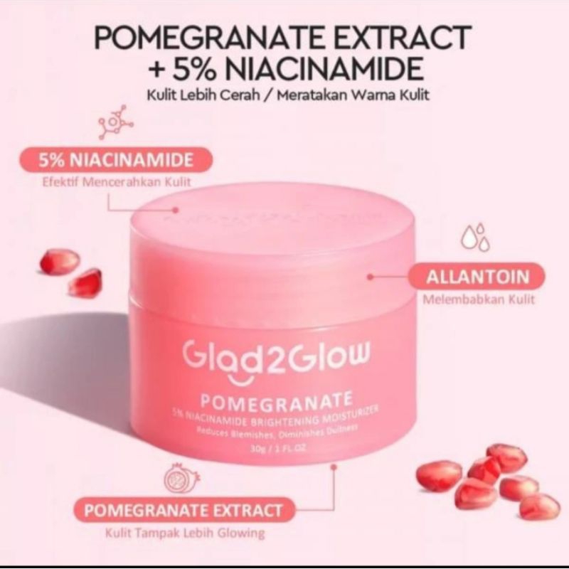 moisturizer Glad2glow pink