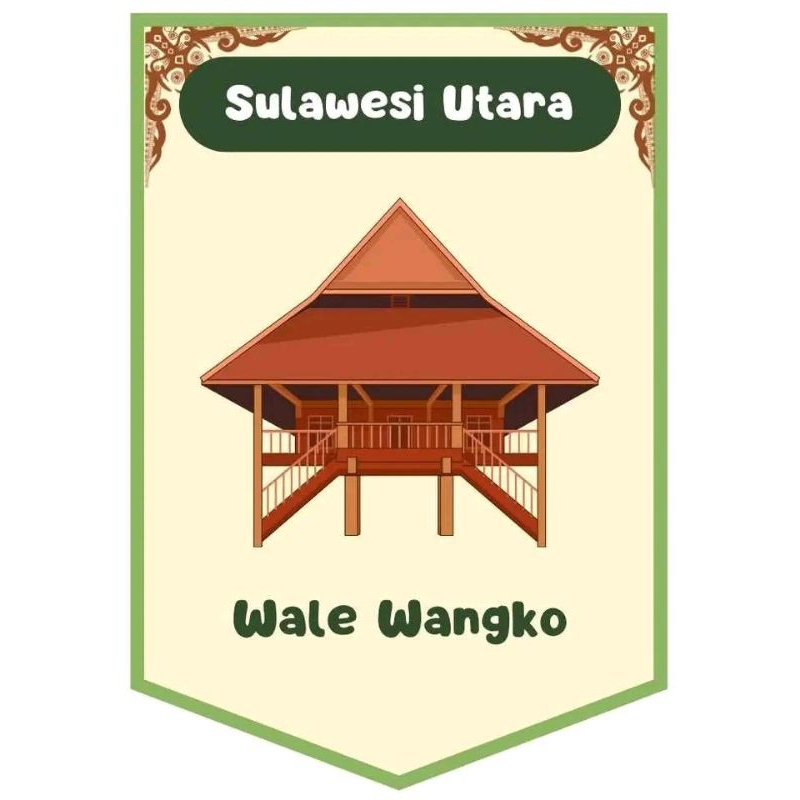 

rumah adat kardus sulawesi utara 20x15