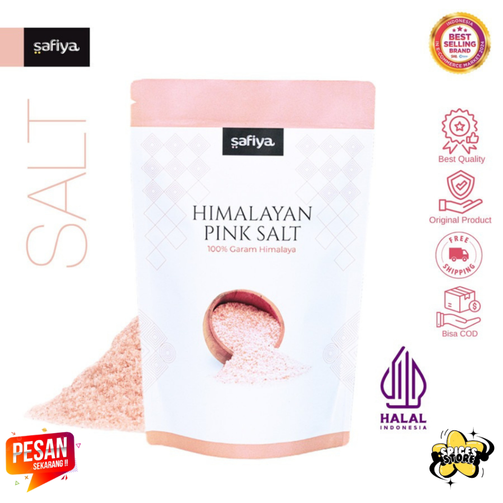 

SPICES STORE - GARAM HIMALAYA 1 KG PINK HIMALAYAN SALT AUTHENTIC SAFIYA FOOD