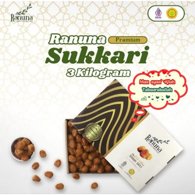

Kurma Sukari merk Ranuna uk.3kg