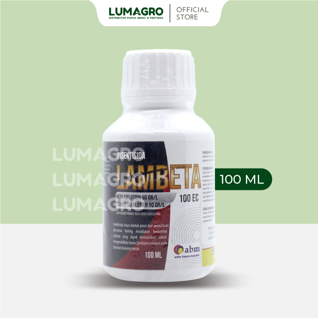 Insektisida Lambeta 100EC 100ml Beta Siflutrin Lamda Sihalotrin Obat Hama Ulat Grayak Lalat ABM