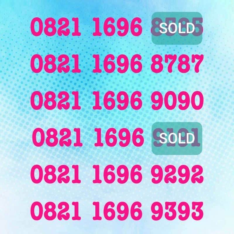 NO CANTIK TELKOMSEL SERI SIMPATI ABAB PLUS SDH COMBO SAKTI