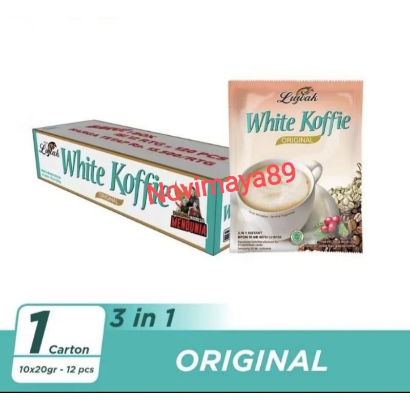 

luwak white coffee 12renceng