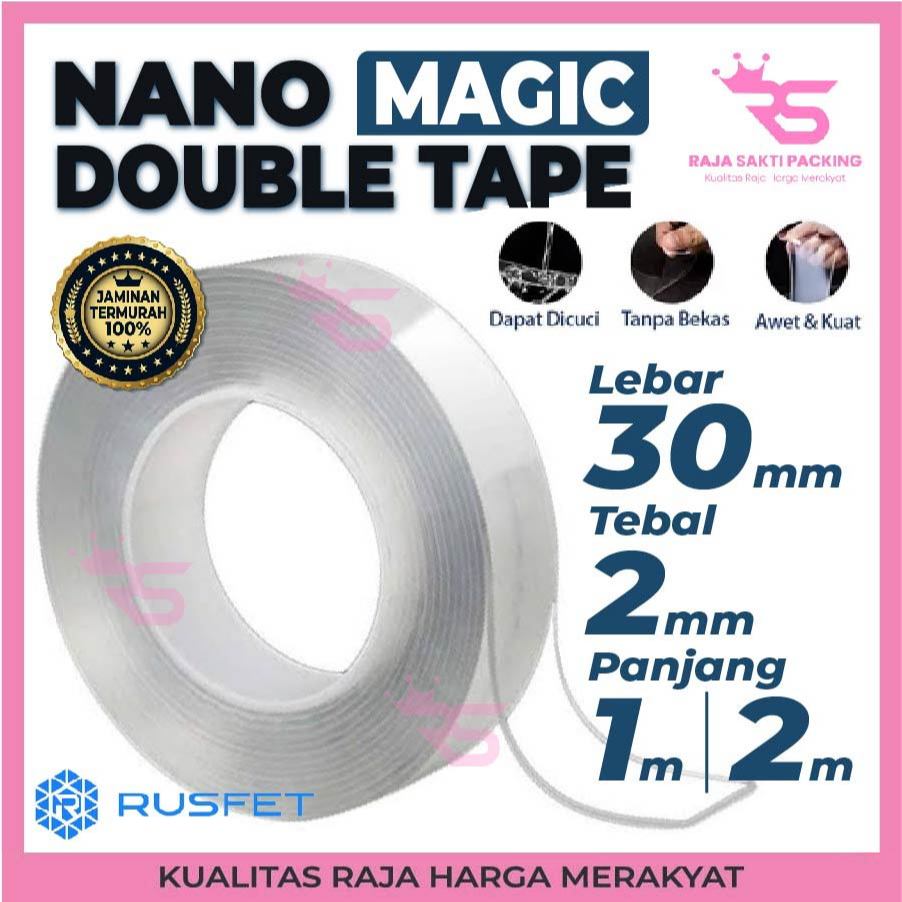 

Double Tape Nano Magic Rusfet Isolasi 2 Sisi Solatip Premium Kuat Termurah Satuan