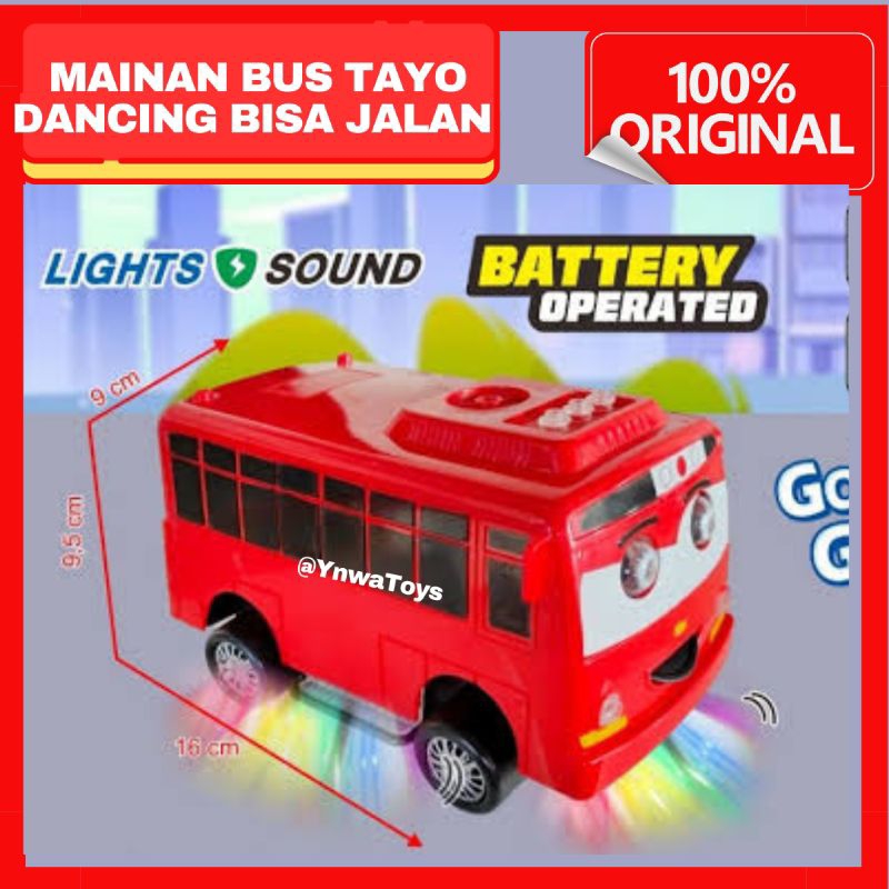 MAINAN ANAK BUS TAYO DANCING BATERAI/MAINAN ANAK MOBIL MOBILAN TAYO BATERAI NYALA LAMPU BUNYI MUSIK/