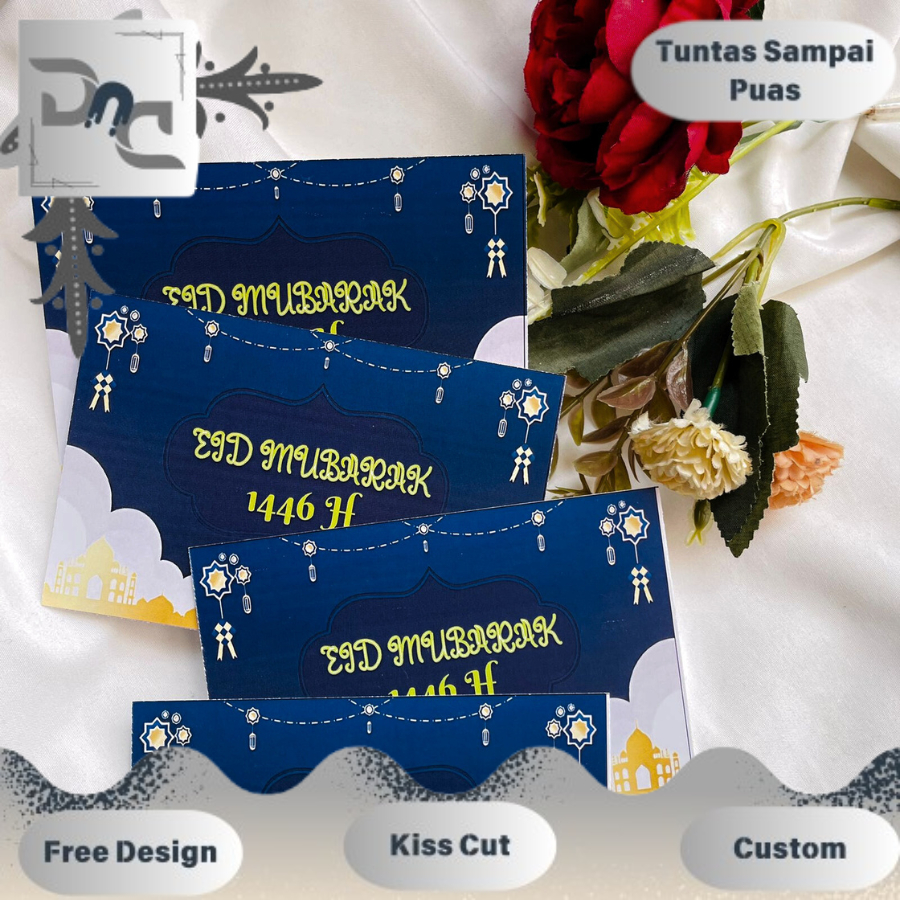 

DND Sticker Cetak Kartu Ucapan Selamat Hari Raya Idul Fitri Custom Greeting Card Hampers