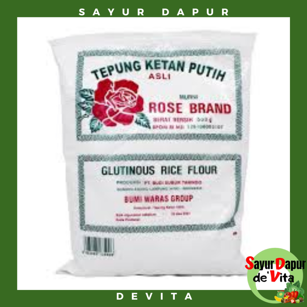 

Tepung Ketan Putih Rose Brand 500 gram