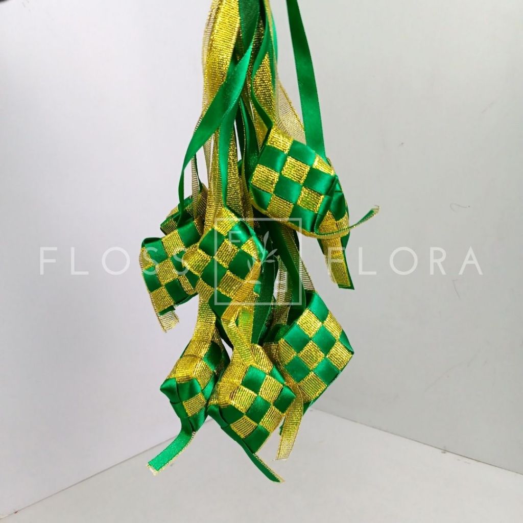 

Aksesoris Lebaran / Idul Fitri / ketupat Lux 3/8 12 Pcs