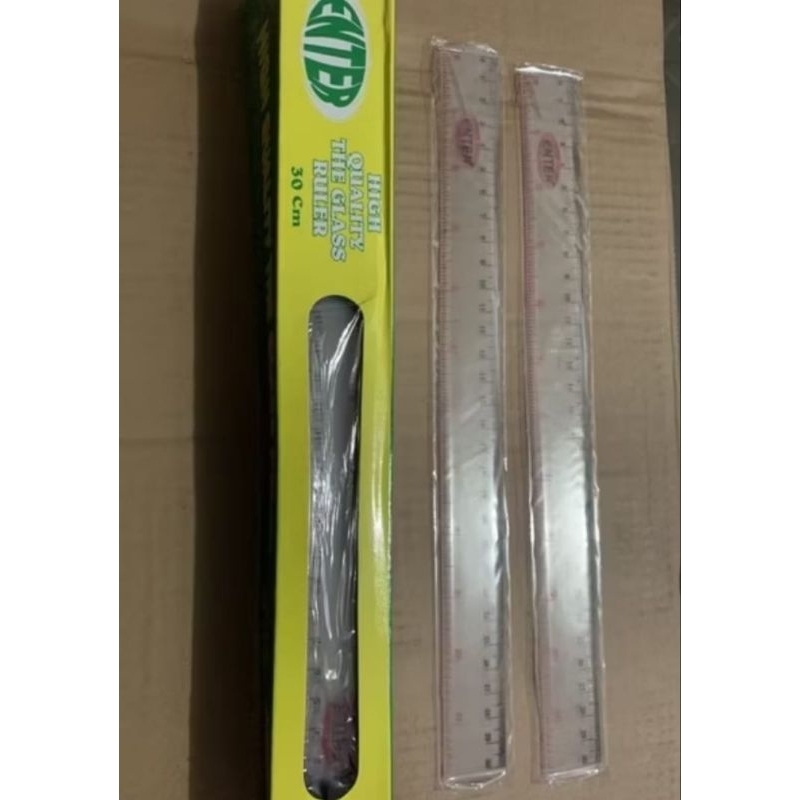 

Penggaris plastik 30cm enter 1 pack isi 24pcs