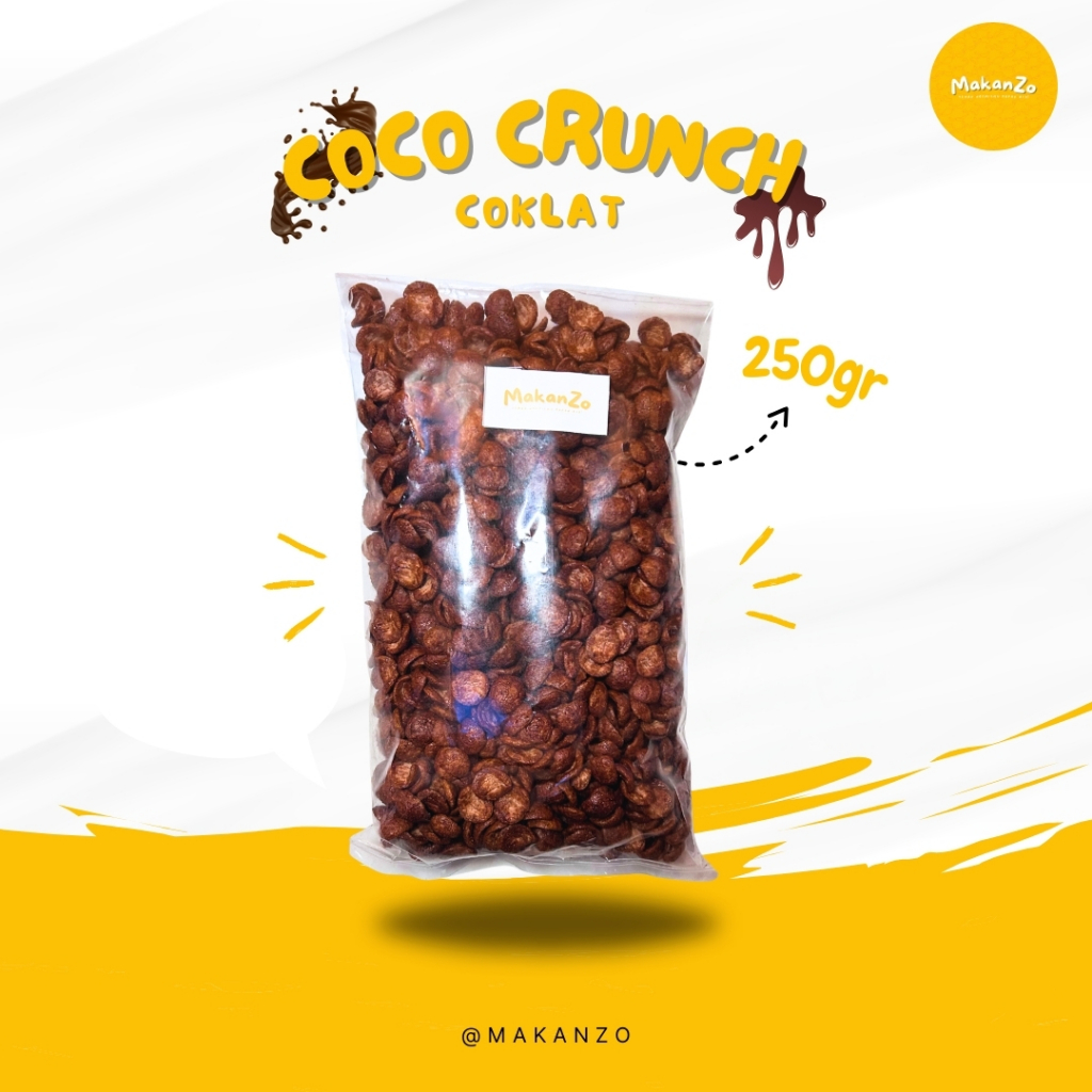 

Coco Crunch 250gr | Koko Krunch | Coco Crunch Cokelat | Coco Crunch Kiloan [MAKANZO]