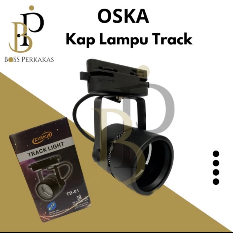Kap Lampu Tracklight Rel Oska // Kap Lampu Sorot Rel Oska