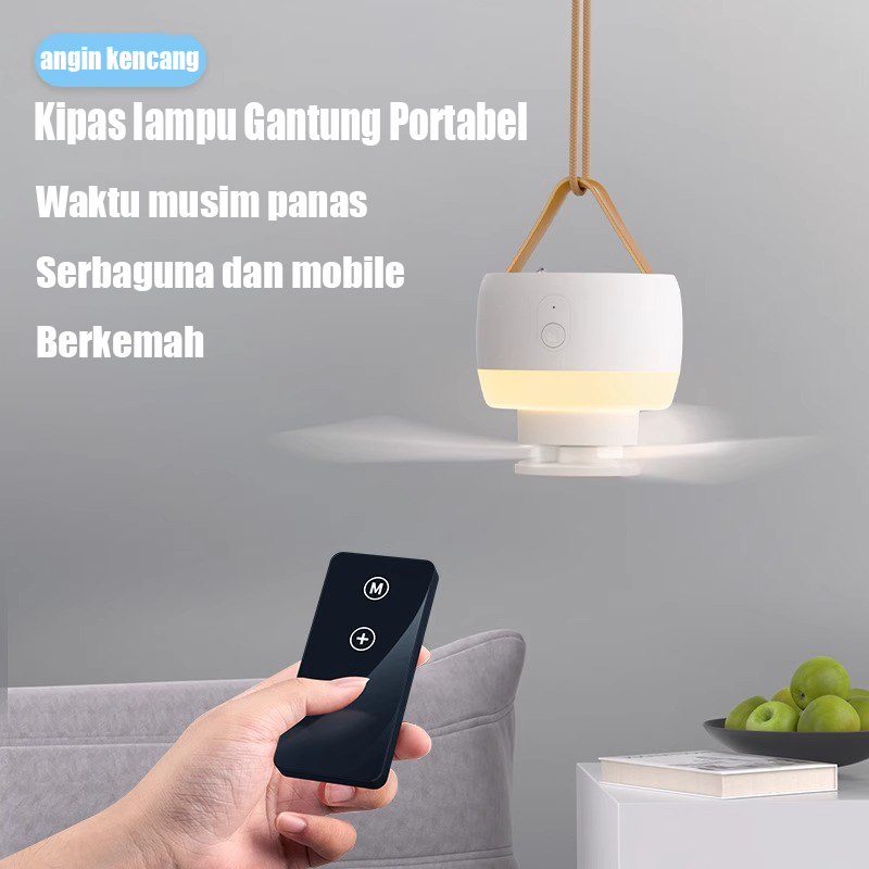 Kipas Remote Control yang Dapat Dimatikan dengan Lampu LED Kipas Langit-langit