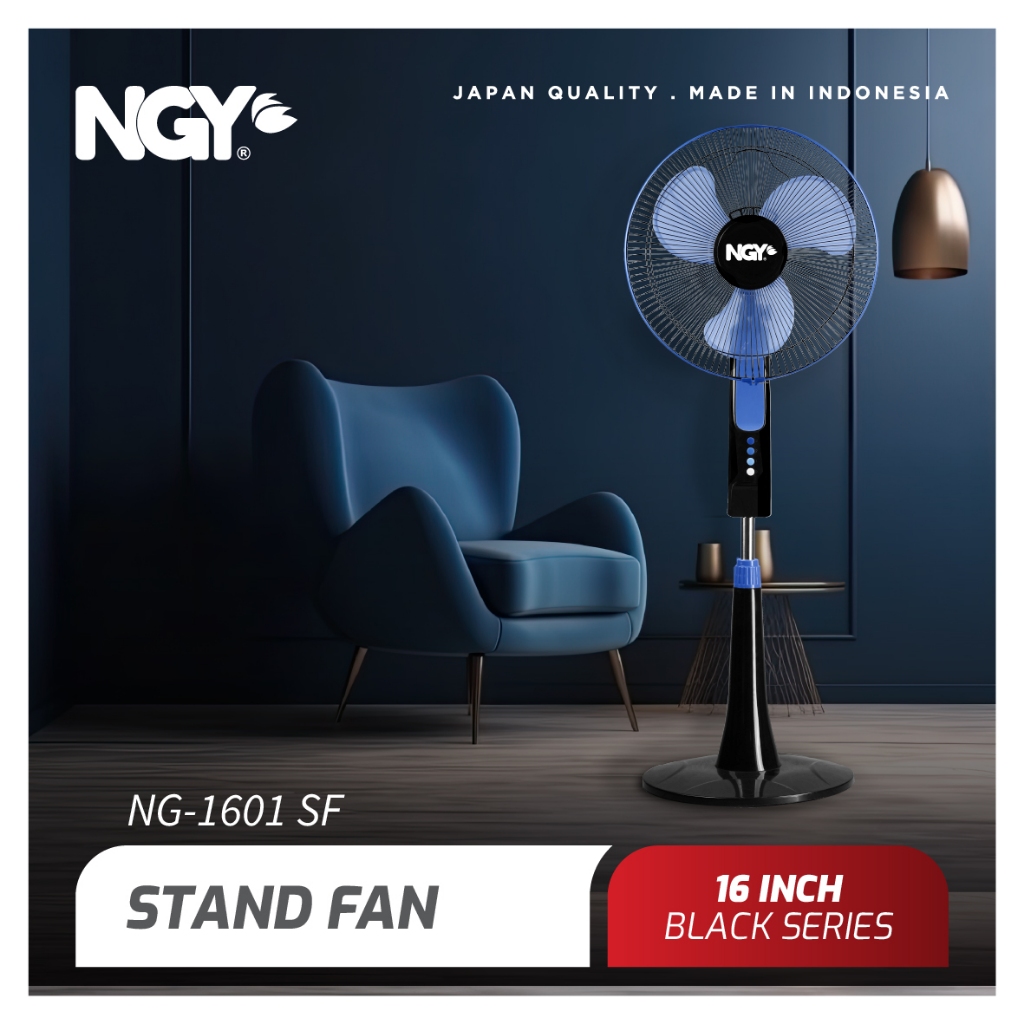 NGY Stand Pedestal Fan / Kipas Angin Berdiri 16 inch | NG-1601SF NAGOYA
